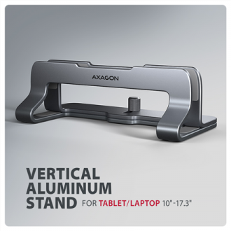 AXAGON STND-VG vertical stand for laptops and tablets | Adjustable width | 10-17.3 AXAGON STND-VG vertical stand for laptops and tablets | Adjustable width | 10-17.3