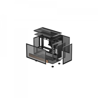 Deepcool Case | CH260 Wood | Black | Micro Tower Deepcool Case | CH260 Wood | Black | Micro Tower