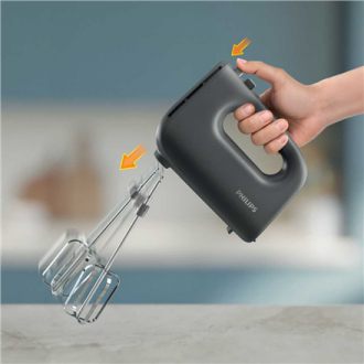 Philips Hand mixer | HR3739/00 5000 Series | Hand Mixer | 400 W | Number of speeds 5 | Turbo mode | Black Philips Hand mixer | HR3739/00 5000 Series | Hand Mixer | 400 W | Number of speeds 5 | Turbo mode | Black