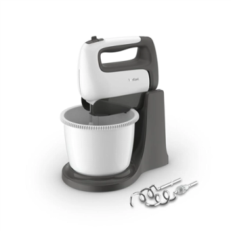 TEFAL | HT464138 Prep'Mix+ | Hand Mixer | 500 W | Number of speeds 5 | Turbo mode | White/Grey TEFAL | HT464138 Prep'Mix+ | Hand Mixer | 500 W | Number of speeds 5 | Turbo mode | White/Grey