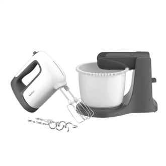 TEFAL | HT464138 Prep'Mix+ | Hand Mixer | 500 W | Number of speeds 5 | Turbo mode | White/Grey TEFAL | HT464138 Prep'Mix+ | Hand Mixer | 500 W | Number of speeds 5 | Turbo mode | White/Grey