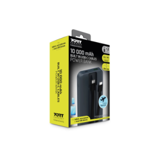 PORT CONNECT External battery 2 X USB-C PD | 10000 mAh | Blue PORT CONNECT External battery 2 X USB-C PD | 10000 mAh | Blue