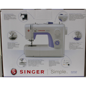 SALE OUT. Singer | Sewing Machine | Simple 3232 | Number of stitches 32 | Number of buttonholes 1 | White | DAMAGED PACKAGING SALE OUT. Singer | Sewing Machine | Simple 3232 | Number of stitches 32 | Number of buttonholes 1 | White | DAMAGED PACKAGING