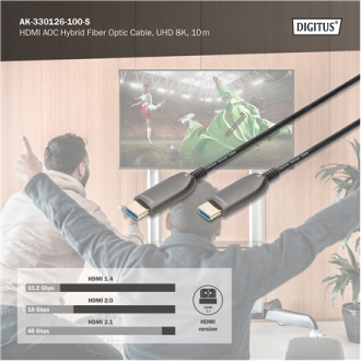 Digitus Connection Cable | HDMI to HDMI | 10 m Digitus Connection Cable | HDMI to HDMI | 10 m