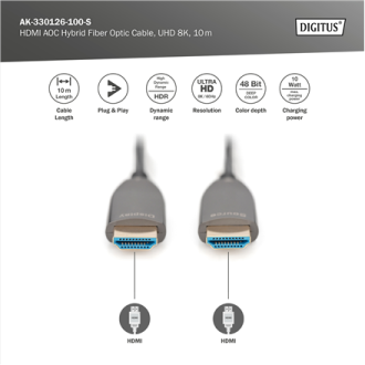 Digitus Connection Cable | HDMI to HDMI | 10 m Digitus Connection Cable | HDMI to HDMI | 10 m