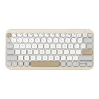 Asus Marshmallow KW100 | Keyboard | Wireless | US International | Oat Milk Asus Marshmallow KW100 | Keyboard | Wireless | US International | Oat Milk