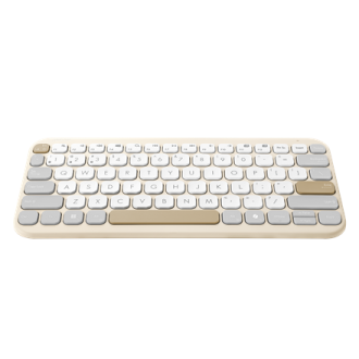Asus Marshmallow KW100 | Keyboard | Wireless | US International | Oat Milk Asus Marshmallow KW100 | Keyboard | Wireless | US International | Oat Milk