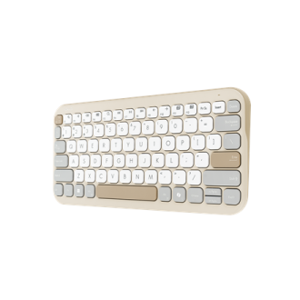 Asus Marshmallow KW100 | Keyboard | Wireless | US International | Oat Milk Asus Marshmallow KW100 | Keyboard | Wireless | US International | Oat Milk