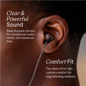 Marley Wired Earbuds | Smile Jamaica | Built-in microphone | USB Type-C | Brass Marley Wired Earbuds | Smile Jamaica | Built-in microphone | USB Type-C | Brass