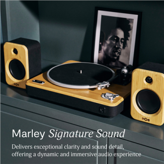 Marley Turntable With Speakers | Stir It Up Wireless 2+ | Bluetooth In/Out Marley Turntable With Speakers | Stir It Up Wireless 2+ | Bluetooth In/Out