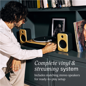 Marley Turntable With Speakers | Stir It Up Wireless 2+ | Bluetooth In/Out Marley Turntable With Speakers | Stir It Up Wireless 2+ | Bluetooth In/Out