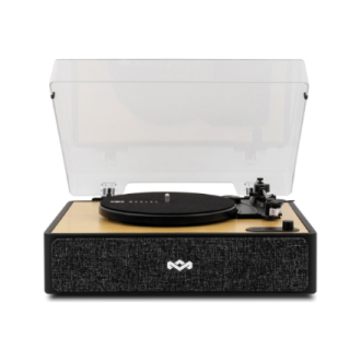 Marley Turntable with Built-In Stereo Speakers | Rise Up | Bluetooth In/Out Marley Turntable with Built-In Stereo Speakers | Rise Up | Bluetooth In/Out