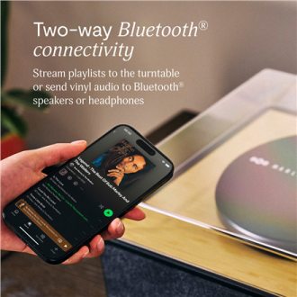 Marley Turntable with Built-In Stereo Speakers | Rise Up | Bluetooth In/Out Marley Turntable with Built-In Stereo Speakers | Rise Up | Bluetooth In/Out