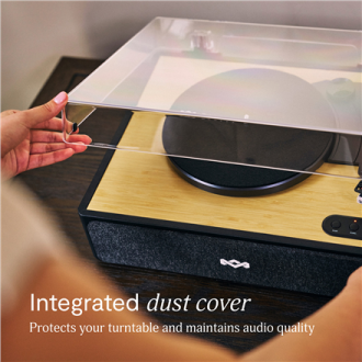 Marley Turntable with Built-In Stereo Speakers | Rise Up | Bluetooth In/Out Marley Turntable with Built-In Stereo Speakers | Rise Up | Bluetooth In/Out