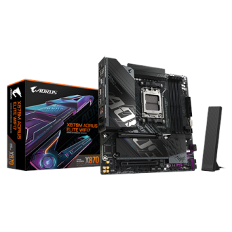 Gigabyte X870M AORUS ELITE WIFI7 | Processor family AMD | Processor socket AM5 | DDR5 | Supported hard disk drive interfaces SAT Gigabyte X870M AORUS ELITE WIFI7 | Processor family AMD | Processor socket AM5 | DDR5 | Supported hard disk drive interfaces SAT