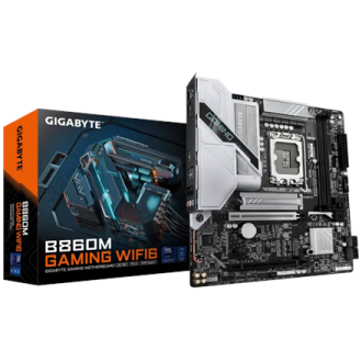 Gigabyte B860M GAMING WIFI6 | Processor family Intel | Processor socket LGA1851 | DDR5 | Supported hard disk drive interfaces M. Gigabyte B860M GAMING WIFI6 | Processor family Intel | Processor socket LGA1851 | DDR5 | Supported hard disk drive interfaces M.