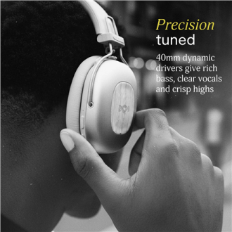 Marley Headphones | Positive Vibration Rebel | Bluetooth | ANC | Signature Black Marley Headphones | Positive Vibration Rebel | Bluetooth | ANC | Signature Black