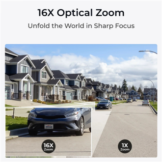 Reolink Smart 4K PoE Security Camera with 16X Optical Zoom | P850 | PTZ | 5.3-86mm | H.265/H.264 | Micro SD, Max. 256 GB Reolink Smart 4K PoE Security Camera with 16X Optical Zoom | P850 | PTZ | 5.3-86mm | H.265/H.264 | Micro SD, Max. 256 GB