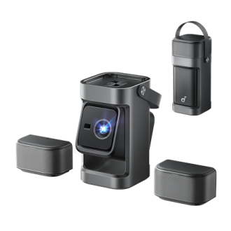 Anker Nebula Nebula P1 Portable Projector with Detachable Speakers | Full HD (1920x1080) | 650 ANSI lumens | Grey Anker Nebula Nebula P1 Portable Projector with Detachable Speakers | Full HD (1920x1080) | 650 ANSI lumens | Grey