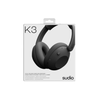 Sudio Headphones | K3 | Bluetooth | Over-ear | Microphone | Ink Black | Noise canceling | Wireless Sudio Headphones | K3 | Bluetooth | Over-ear | Microphone | Ink Black | Noise canceling | Wireless