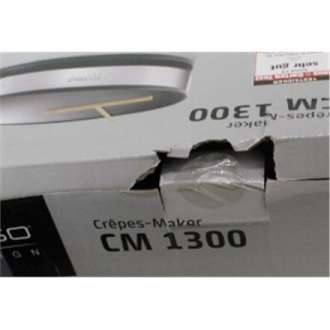 SALE OUT. | Caso | CM 1300 | Crepe maker | Crepe maker | 1300 W | Number of pastry 1 | Crepe | DAMAGED PACKAGING SALE OUT. | Caso | CM 1300 | Crepe maker | Crepe maker | 1300 W | Number of pastry 1 | Crepe | DAMAGED PACKAGING
