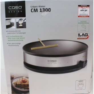 SALE OUT. | Caso | CM 1300 | Crepe maker | Crepe maker | 1300 W | Number of pastry 1 | Crepe | DAMAGED PACKAGING SALE OUT. | Caso | CM 1300 | Crepe maker | Crepe maker | 1300 W | Number of pastry 1 | Crepe | DAMAGED PACKAGING