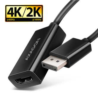 AXAGON Active adapter RVD-HI20N | DisplayPort to HDMI | 0.15 m AXAGON Active adapter RVD-HI20N | DisplayPort to HDMI | 0.15 m