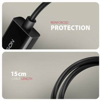 AXAGON Active adapter RVD-HI20N | DisplayPort to HDMI | 0.15 m AXAGON Active adapter RVD-HI20N | DisplayPort to HDMI | 0.15 m