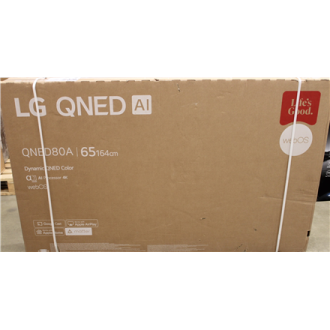 SALE OUT. | LG 65QNED80A3A | 65 | Smart TV | webOS | UHD | DAMAGED PACKAGING SALE OUT. | LG 65QNED80A3A | 65 | Smart TV | webOS | UHD | DAMAGED PACKAGING