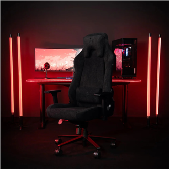 Arozzi Vernazza Soft Fabric | Gaming Chair | Soft Fabric/Metal/Aluminium | Pure Black Arozzi Vernazza Soft Fabric | Gaming Chair | Soft Fabric/Metal/Aluminium | Pure Black