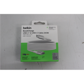 SALE OUT. Belkin 240W USB-C to USB-C Cable (2 m) - White | SALE OUT. SALE OUT. Belkin | DAMAGED PACKAGING