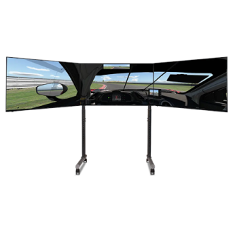 Next Level Racing Floor stand | Tube Freestanding Triple Monitor Stand | Up to 3x43 Next Level Racing Floor stand | Tube Freestanding Triple Monitor Stand | Up to 3x43