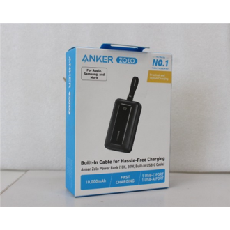 SALE OUT. Anker Power Bank with Built-In USB-C Cable | A1688H11 | 10000 mAh | Black | DEMO SALE OUT. Anker Power Bank with Built-In USB-C Cable | A1688H11 | 10000 mAh | Black | DEMO