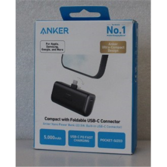 SALE OUT. Anker Nano Power Bank Built-In with USB-C Connector | A1653H11 | 5000 mAh | Black | DEMO SALE OUT. Anker Nano Power Bank Built-In with USB-C Connector | A1653H11 | 5000 mAh | Black | DEMO