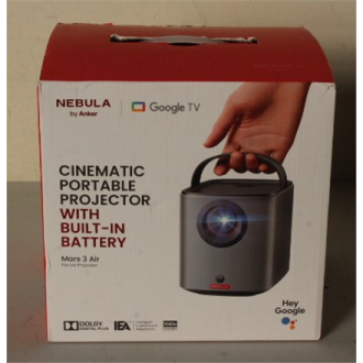 SALE OUT. Anker Nebula Mars 3 Air Google TV Projector with Built-In Netflix | Full HD (1920x1080) | 400 ANSI lumens | Black | DA SALE OUT. Anker Nebula Mars 3 Air Google TV Projector with Built-In Netflix | Full HD (1920x1080) | 400 ANSI lumens | Black | DA