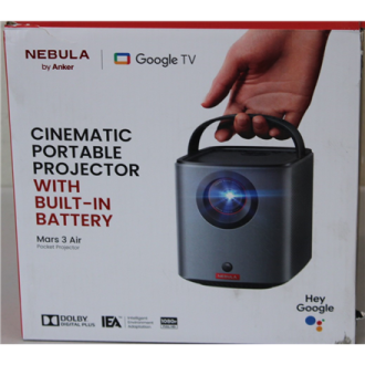 SALE OUT. | Anker Nebula Mars 3 Air Google TV Projector with Built-In Netflix | Full HD (1920x1080) | 400 ANSI lumens | Black | 