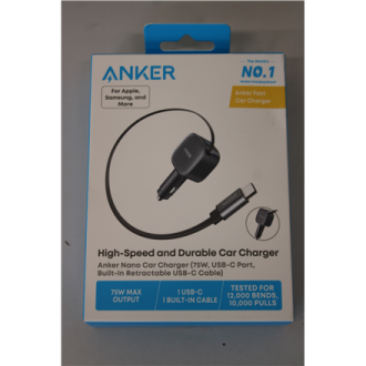 SALE OUT. Anker Nano Car Charger (75W, USB-C Port, Built-In Retractable USB-C Cable) | Anker Nano Car Charger (75W, USB-C Port, SALE OUT. Anker Nano Car Charger (75W, USB-C Port, Built-In Retractable USB-C Cable) | Anker Nano Car Charger (75W, USB-C Port,