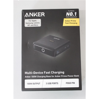 SALE OUT. Anker Prime Charging Base for Power Bank, 100W | A1902311 | Black | UNPACKED, DAMAGED PACKAGING, SCRATCHED SALE OUT. Anker Prime Charging Base for Power Bank, 100W | A1902311 | Black | UNPACKED, DAMAGED PACKAGING, SCRATCHED