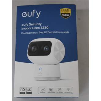SALE OUT. Anker Eufy Security Indoor Cam S350, White | Anker Eufy Security Indoor Camera | S350 | 24 month(s) | Tabletop | Wide- SALE OUT. Anker Eufy Security Indoor Cam S350, White | Anker Eufy Security Indoor Camera | S350 | 24 month(s) | Tabletop | Wide-