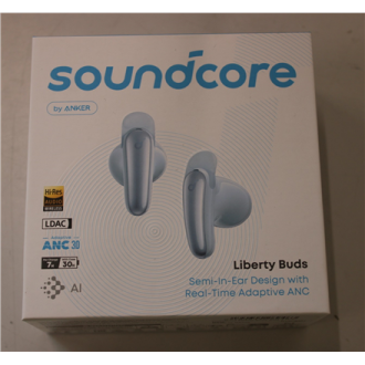 SALE OUT. | Anker Soundcore True wireless earphones | Liberty Buds | Bluetooth | Semi-in-ear | Microphone | Light Blue | Noise c