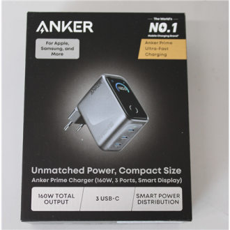 SALE OUT. Anker Prime Charger, 3 Ports, Silver | Anker Prime Charger, 3 Ports, 160W, Silver | DEMO SALE OUT. Anker Prime Charger, 3 Ports, Silver | Anker Prime Charger, 3 Ports, 160W, Silver | DEMO