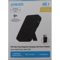 SALE OUT. | Anker 633 Magnetic Wireless Power Bank with 27W USB C port | A1654G11 | 10000 mAh | Black | DAMAGED PACKAGING, DEMO 
