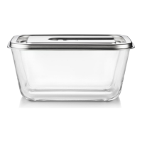 Caso Glass Vacuum Container with Plastic Lid | VacuBoxx Inox XL | Transparent Caso Glass Vacuum Container with Plastic Lid | VacuBoxx Inox XL | Transparent