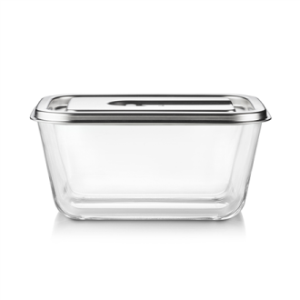 Caso Glass Vacuum Container with Plastic Lid | VacuBoxx Inox XL | Transparent Caso Glass Vacuum Container with Plastic Lid | VacuBoxx Inox XL | Transparent