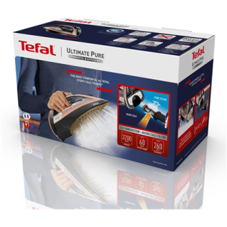 TEFAL | Steam Iron | FV9845 | Steam Iron | 3200 W | Water tank capacity 350 ml | Continuous steam 60 g/min | Black/Rose Gold TEFAL | Steam Iron | FV9845 | Steam Iron | 3200 W | Water tank capacity 350 ml | Continuous steam 60 g/min | Black/Rose Gold
