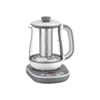 TEFAL BJ551B10 | Tea Kettle | 1400 W | 1.5 L | Glass | 360 rotational base | White/Grey TEFAL BJ551B10 | Tea Kettle | 1400 W | 1.5 L | Glass | 360 rotational base | White/Grey