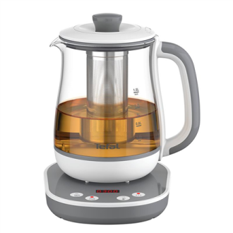TEFAL BJ551B10 | Tea Kettle | 1400 W | 1.5 L | Glass | 360 rotational base | White/Grey TEFAL BJ551B10 | Tea Kettle | 1400 W | 1.5 L | Glass | 360 rotational base | White/Grey