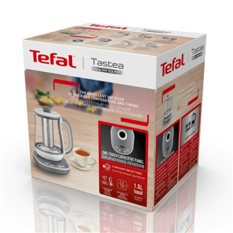 TEFAL BJ551B10 | Tea Kettle | 1400 W | 1.5 L | Glass | 360 rotational base | White/Grey TEFAL BJ551B10 | Tea Kettle | 1400 W | 1.5 L | Glass | 360 rotational base | White/Grey