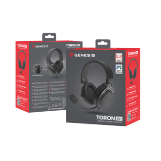 Genesis | Gaming Headset | Toron 301 | Wired | Over-Ear | Microphone | Black Genesis | Gaming Headset | Toron 301 | Wired | Over-Ear | Microphone | Black