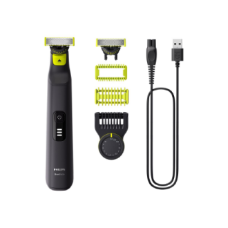 Philips Face and Body Shaver | QP6542/15 OneBlade Pro 360 | Operating time (max) 90 min | Wet & Dry | Lithium Ion | Black Philips Face and Body Shaver | QP6542/15 OneBlade Pro 360 | Operating time (max) 90 min | Wet & Dry | Lithium Ion | Black